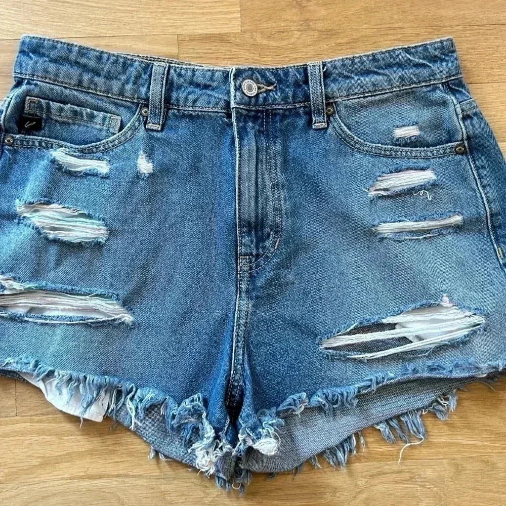 Kancan Ripped Jean Shorts